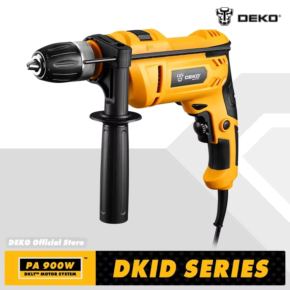 DEKO 220V professional grade impact drilll, 2 Functions Drill Screwdriver Electric Tool Power Tool (DKID Series)
DEKO 220V professional grade impact drilll, 2 Functions Drill Screwdriver Electric Tool Power Tool (DKID Series)