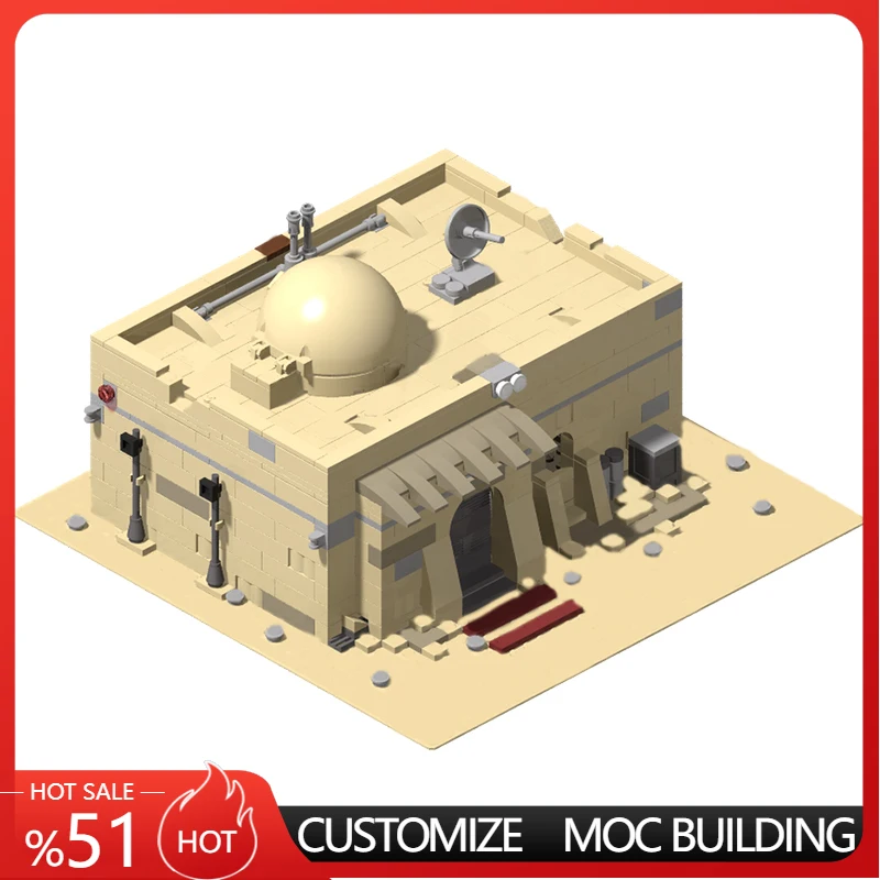 757 PCS Star Battle Desert Spaceport Tavern MOC Customize Modular Building Block Educational Model Design DIY Assembly Toy Gift
757 PCS Star Battle Desert Spaceport Tavern MOC Customize Modular Building Block Educational Model Design DIY Assembly Toy Gift