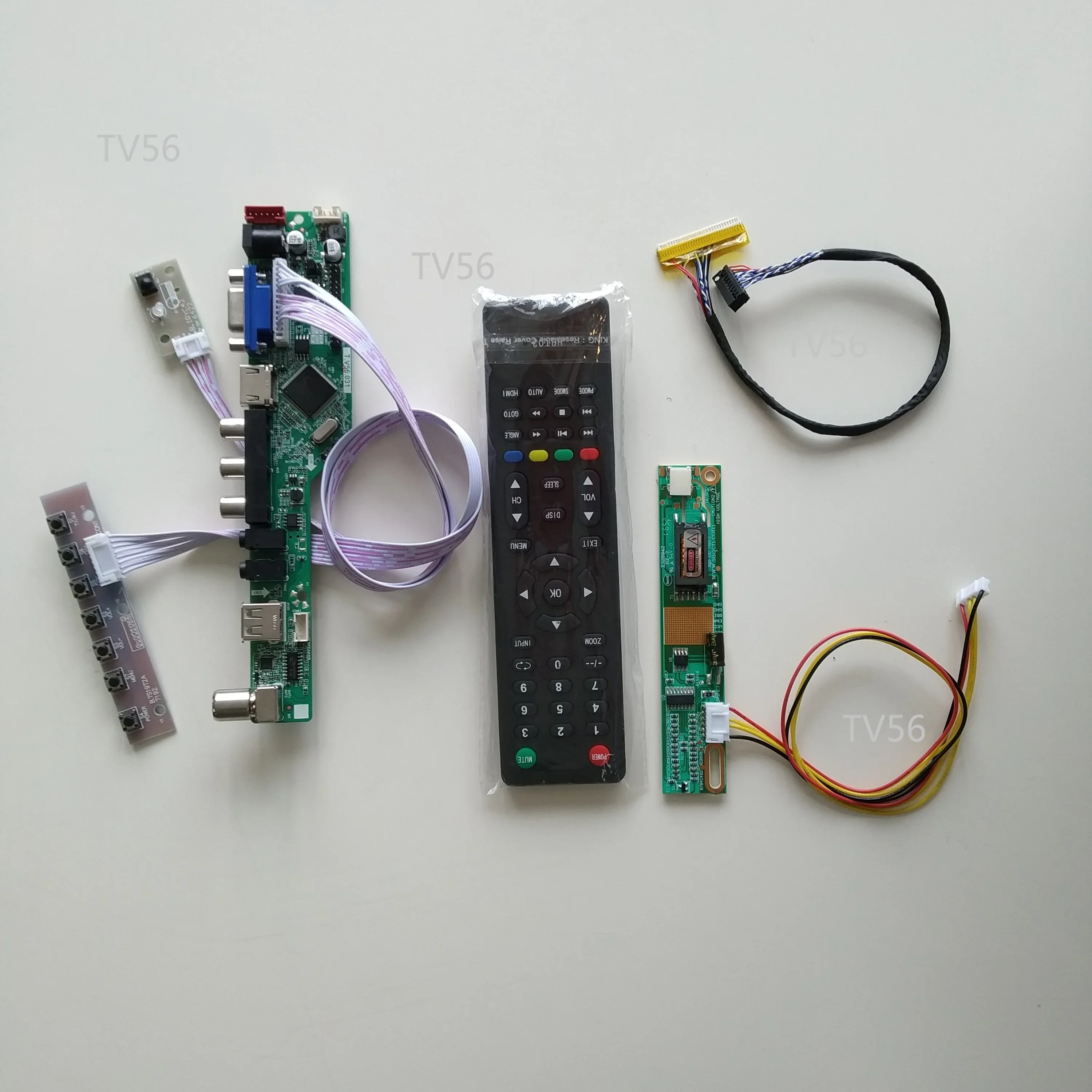 TV AV VGA USB TV56 LCD LED driver Controller board Card DIY For LP154WX4(TL)(B5) 1280X800 15.4" panel Screen monitor
TV AV VGA USB TV56 LCD LED driver Controller board Card DIY For LP154WX4(TL)(B5) 1280X800 15.4" panel Screen monitor