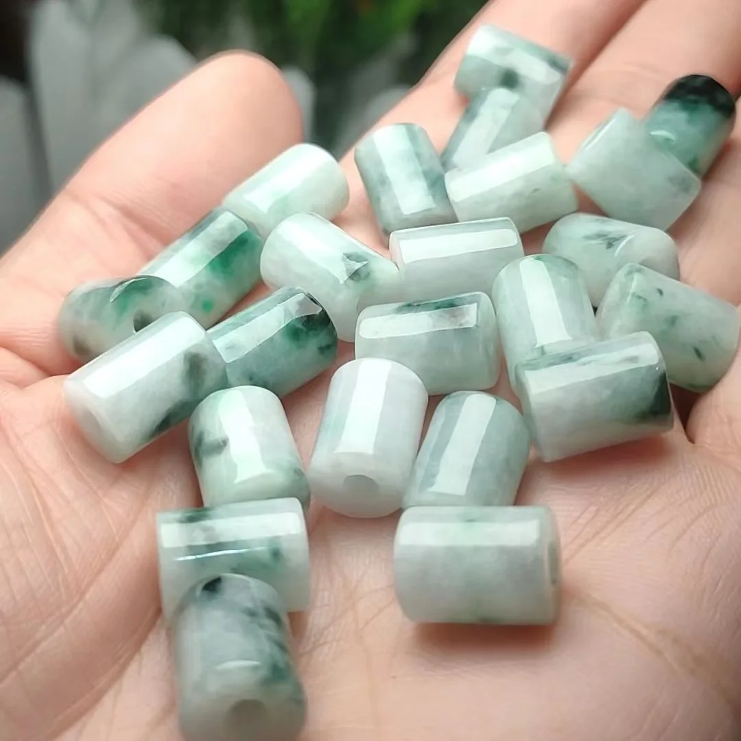 9*11mm Natural Myanmar Jadeite Ice Floating Burma Jade Barrel Beads For Jewelry Making Diy Bracelet Beaded Necklace Accessories
9*11mm Natural Myanmar Jadeite Ice Floating Burma Jade Barrel Beads For Jewelry Making Diy Bracelet Beaded Necklace Accessories