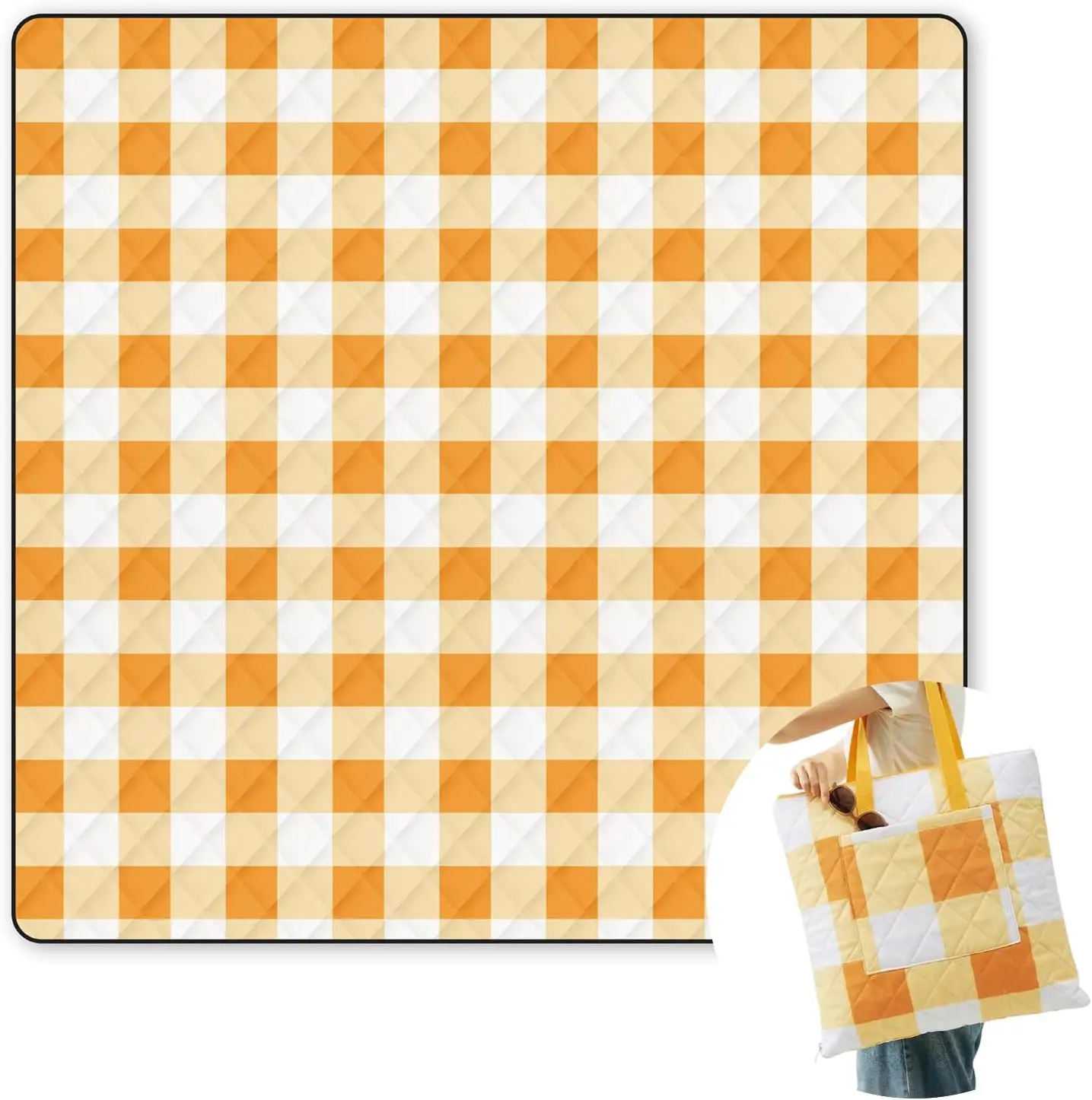 2 in 1 Tote Picnic Blanket Waterproof Outdoor Camping Mat,Large Capacity Beach Blanket 80''x80'' 7 Layers Easy to Foldable an
2 in 1 Tote Picnic Blanket Waterproof Outdoor Camping Mat,Large Capacity Beach Blanket 80''x80'' 7 Layers Easy to Foldable an