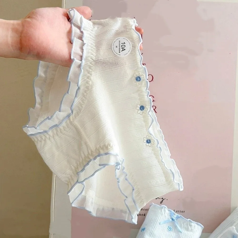 Underpants Bow Floral Cotton Panties Ruffle Comfortable Underwear for Women Mid Waist Sweet Flower Briefs Gifts
Underpants Bow Floral Cotton Panties Ruffle Comfortable Underwear for Women Mid Waist Sweet Flower Briefs Gifts