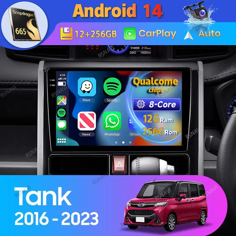 Android 14 Carplay Auto GPS For Toyota Tank 2016 - 2023 Right hand drive Car Radio Navigation 2 Din Player Video WIFI+4G Stereo
Android 14 Carplay Auto GPS For Toyota Tank 2016 - 2023 Right hand drive Car Radio Navigation 2 Din Player Video WIFI+4G Stereo