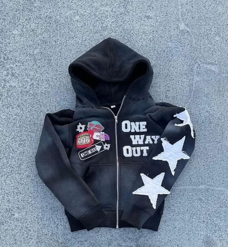Y2K Retro Harajuku Embroidery Fashion Versatile Oversized Hoodie Men Street Style Punk Rock Loose Zipper Sweatshirt Women
Y2K Retro Harajuku Embroidery Fashion Versatile Oversized Hoodie Men Street Style Punk Rock Loose Zipper Sweatshirt Women