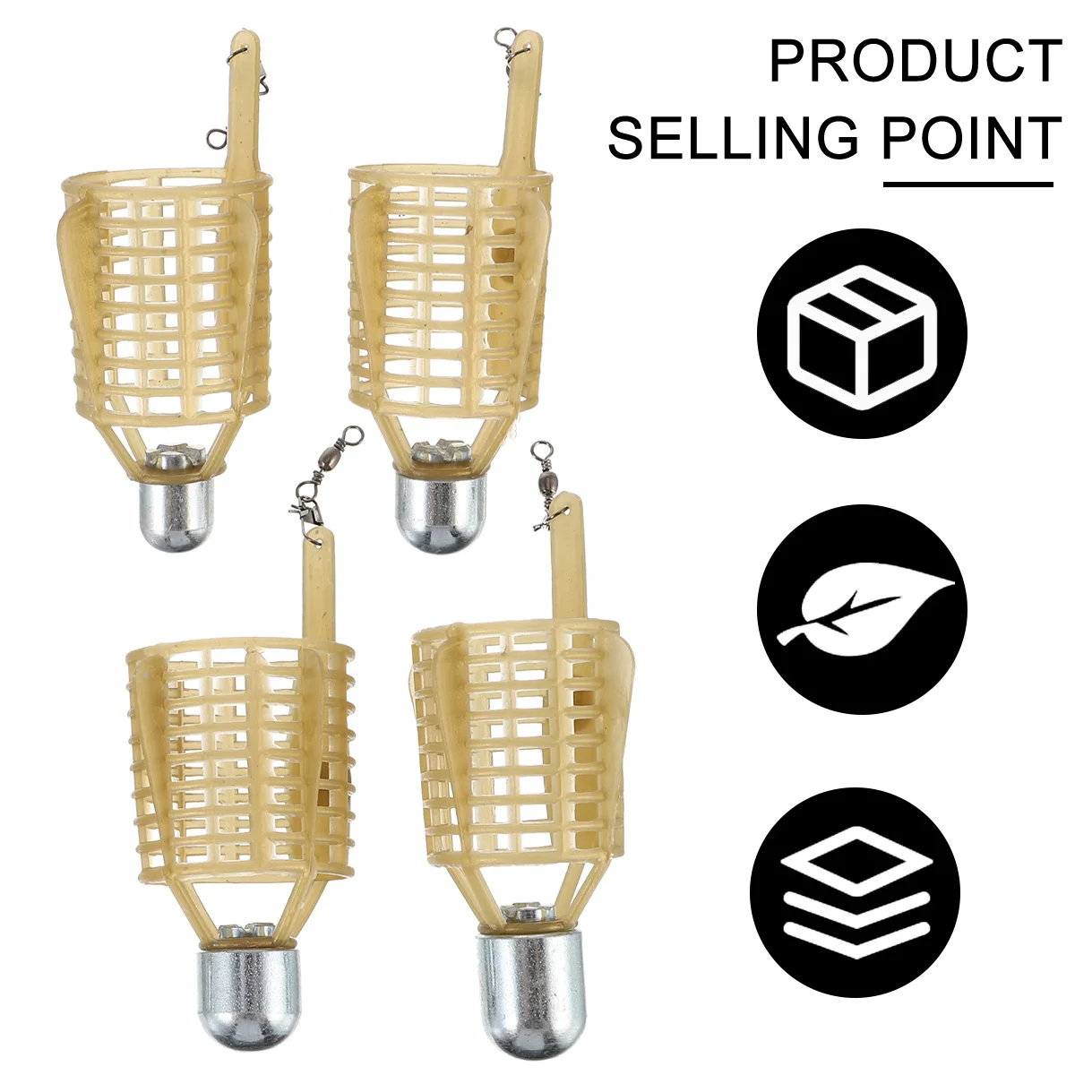4pcs Fishing Bait Cage ABS Iron Tackle European Carp Feeder Lure Cages Eel Crab Lobster Shrimp Small Size Practical Mesh
4pcs Fishing Bait Cage ABS Iron Tackle European Carp Feeder Lure Cages Eel Crab Lobster Shrimp Small Size Practical Mesh