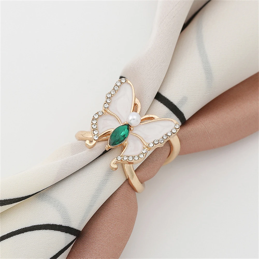 1pc Butterfly Scarf Buckle Rhinestone Pearl, Luxury Scarf Clip, Coat Belt Buckle & Hem Holder, Women's Clothing Accessories
1pc Butterfly Scarf Buckle Rhinestone Pearl, Luxury Scarf Clip, Coat Belt Buckle & Hem Holder, Women's Clothing Accessories