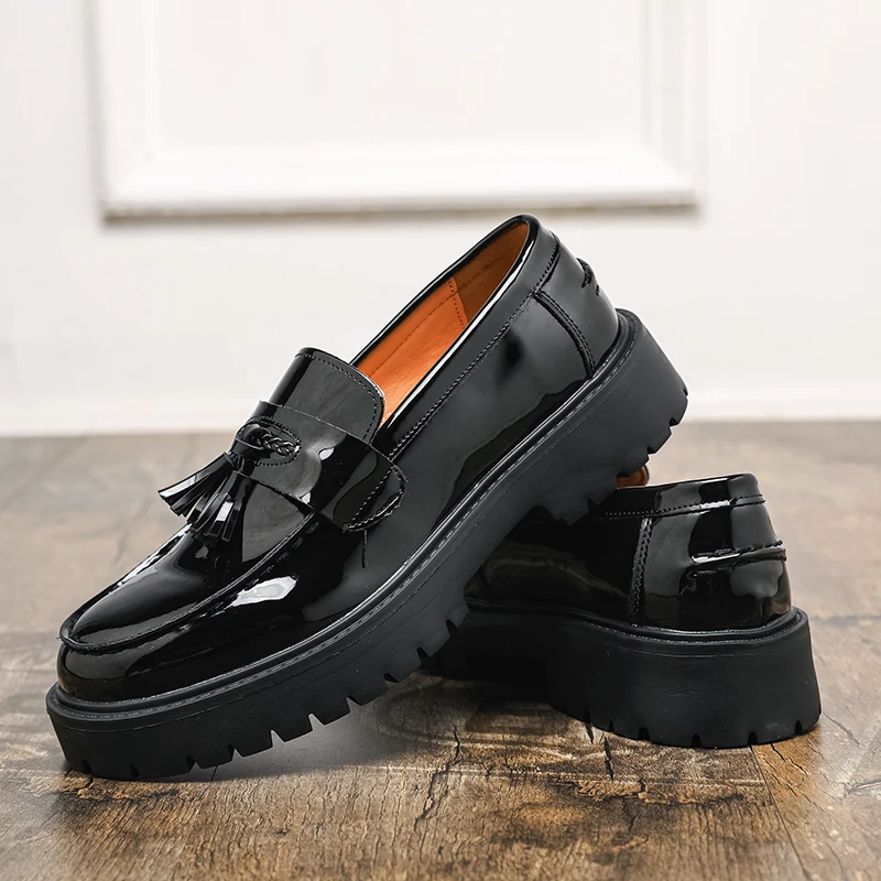 Мужские лоферы из искусственной кожи, однотонные украшения с кисточками, удобная классическая деловая мужская обувь, размер 38-46
Мужские лоферы из искусственной кожи, однотонные украшения с кисточками, удобная классическая деловая мужская обувь, размер 38-46