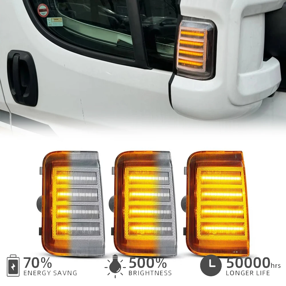 LED Sequential Blinker Side Rearview Mirror Marker Light for Fiat Ducato Peugeot Boxer RAM Promaster Citroen Jumper Relay 06-19
LED Sequential Blinker Side Rearview Mirror Marker Light for Fiat Ducato Peugeot Boxer RAM Promaster Citroen Jumper Relay 06-19