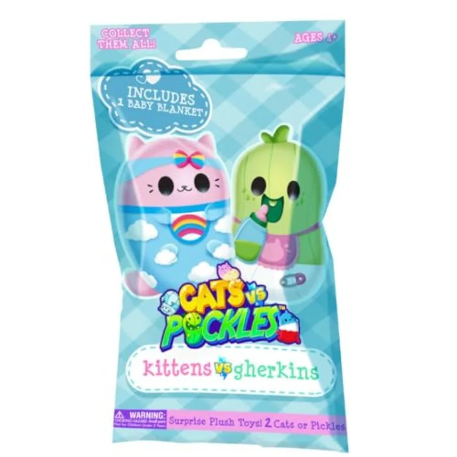 Kittens vs Gherkins - Mystery Bag - Contains 1 Pair of 3" Bean Filled Plushies! Collect These as Stocking Stuffers, Fidget Toys
Kittens vs Gherkins - Mystery Bag - Contains 1 Pair of 3" Bean Filled Plushies! Collect These as Stocking Stuffers, Fidget Toys