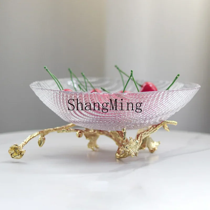 CL light luxury corrugated glass fruit plate ornament creative high value branch flower base fruit bowl jewelry
CL light luxury corrugated glass fruit plate ornament creative high value branch flower base fruit bowl jewelry