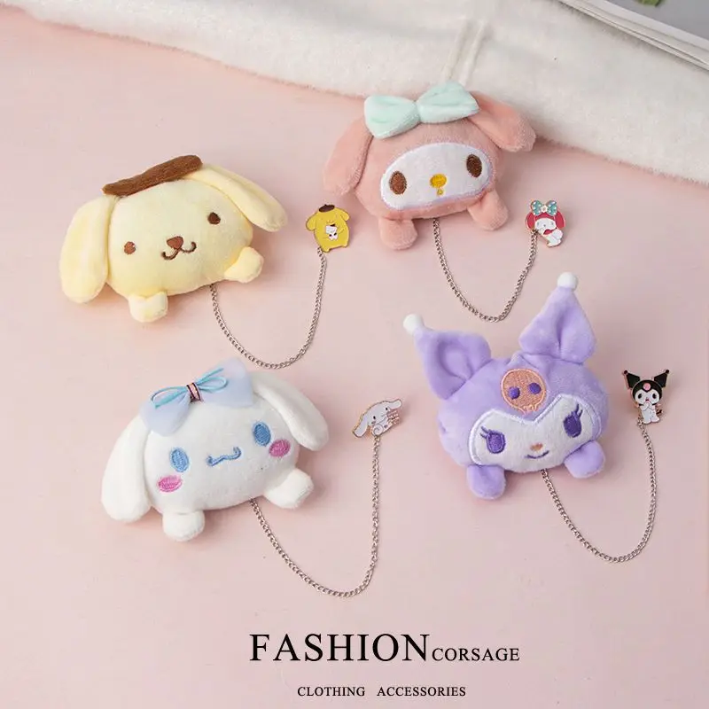 Sanrio Kuromi Cartoon Broochs Anime Figures Cinnamoroll My Melody Cute Toy Schoolbag Clothing Decoration pin Birthday Gifts
Sanrio Kuromi Cartoon Broochs Anime Figures Cinnamoroll My Melody Cute Toy Schoolbag Clothing Decoration pin Birthday Gifts