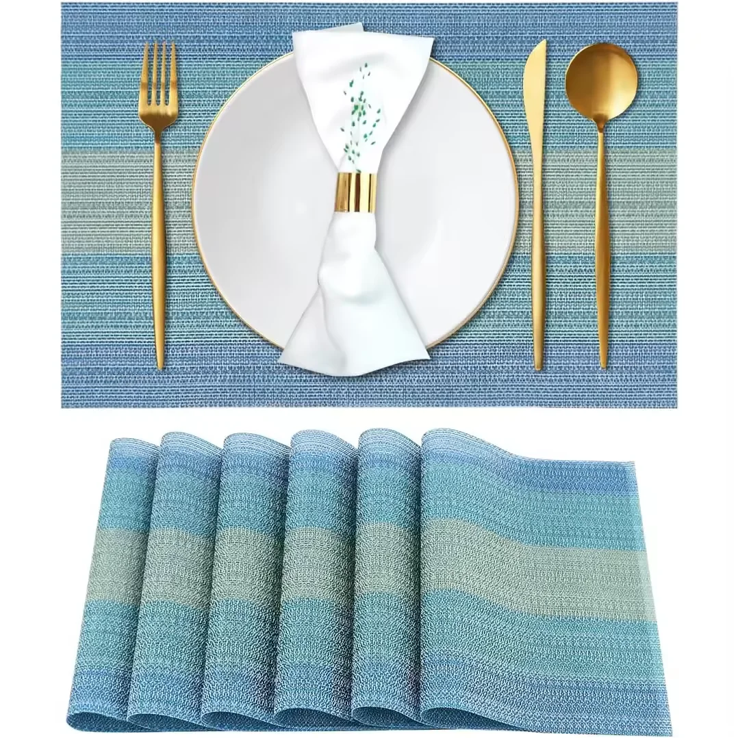 4pcs/set PVC Placemats Heat Insulation Dining Table Mat Waterproof Oil Proof Placemat Table Kitchen Home Party Hotel Accessories
4pcs/set PVC Placemats Heat Insulation Dining Table Mat Waterproof Oil Proof Placemat Table Kitchen Home Party Hotel Accessories