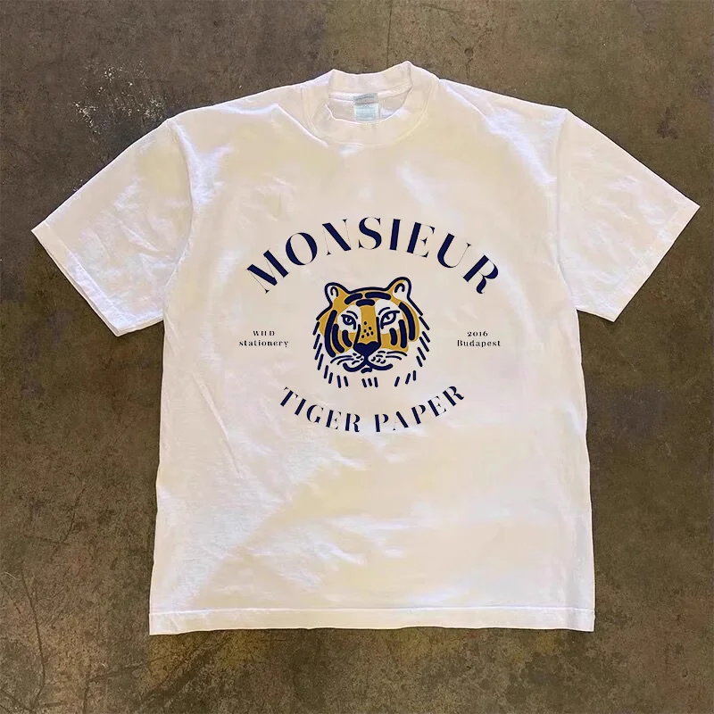 New Streetwear men's and women's Harajuku tiger print oversized T-shirt Gothic casual cotton long sleeved short sleeved top
New Streetwear men's and women's Harajuku tiger print oversized T-shirt Gothic casual cotton long sleeved short sleeved top