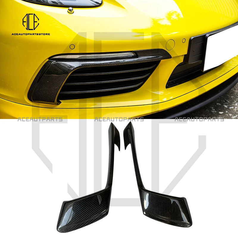 718 Car Front Fog Lamp Light Eyebrow Car Body Kit High Quality Carbon Fiber Decorations for Porsche 718 Car Styling
718 Car Front Fog Lamp Light Eyebrow Car Body Kit High Quality Carbon Fiber Decorations for Porsche 718 Car Styling