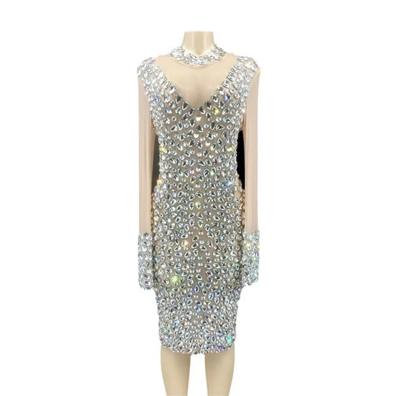 Sparkling Diamond Sequins Elegant Evening Dress Cocktail Party Evening Dress High-end Stage Host Performance Robe Luxe Cérémonie
Sparkling Diamond Sequins Elegant Evening Dress Cocktail Party Evening Dress High-end Stage Host Performance Robe Luxe Cérémonie