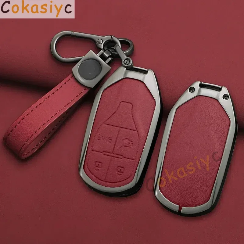 Zinc Alloy Leather Car KeyChain Cover Case Holder For Maserati Ghibli Levante GT GC Le Key Holder Chain Protector Car Styling
Zinc Alloy Leather Car KeyChain Cover Case Holder For Maserati Ghibli Levante GT GC Le Key Holder Chain Protector Car Styling