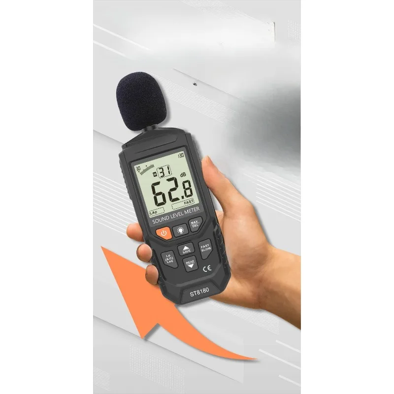 High-precision digital meter A/C weighting Leq continuous monitoring, professional-grade sound level meter with data storage
High-precision digital meter A/C weighting Leq continuous monitoring, professional-grade sound level meter with data storage