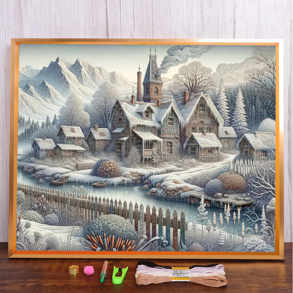 Landscape Winter House Printed 11CT Cross-Stitch Set DIY Embroidery Handiwork Handmade Craft Sewing Home Decor Needle Counted
Landscape Winter House Printed 11CT Cross-Stitch Set DIY Embroidery Handiwork Handmade Craft Sewing Home Decor Needle Counted