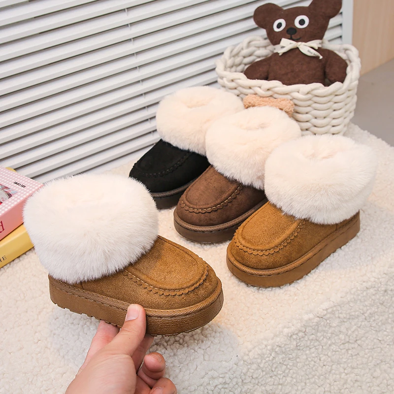 Уютные плюшевые кожаные ботинки для маленьких девочек, новинка 2023 года, зимние детские ботильоны на флисовой подкладке, нескользящие простые шикарные детские школьные зимние ботинки
Уютные плюшевые кожаные ботинки для маленьких девочек, новинка 2023 года, зимние детские ботильоны на флисовой подкладке, нескользящие простые шикарные детские школьные зимние ботинки