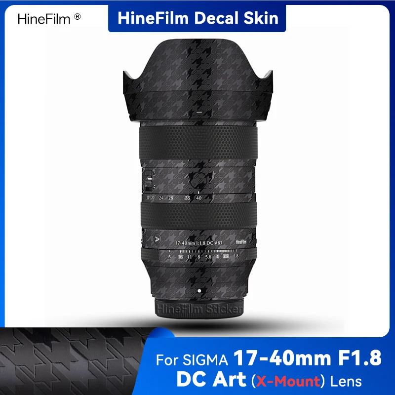Hinefilm Skin for Sigma 17-40mm F1.8 DC ART Fuji X Mount Lens Decal Skin for Sigma 17-40 f1.8 Lens Sticker 1740 Wrap Cover 17 40
Hinefilm Skin for Sigma 17-40mm F1.8 DC ART Fuji X Mount Lens Decal Skin for Sigma 17-40 f1.8 Lens Sticker 1740 Wrap Cover 17 40