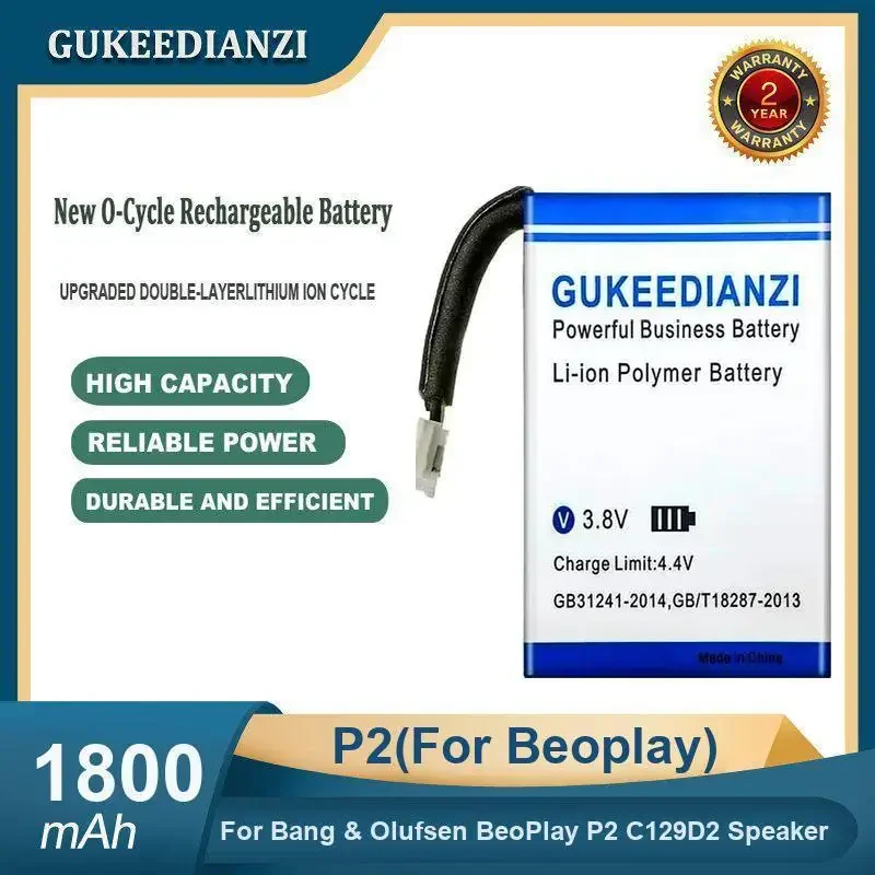 High Capacity 1800mAh P2(For Beoplay) Portable Bluetooth Speaker Battery For Bang & Olufsen BeoPlay P2 C129D2 Speaker
High Capacity 1800mAh P2(For Beoplay) Portable Bluetooth Speaker Battery For Bang & Olufsen BeoPlay P2 C129D2 Speaker