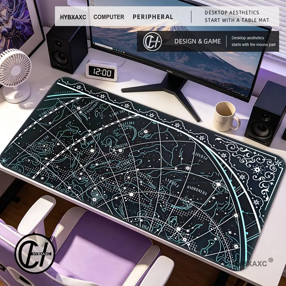 HYBXAXC Celestial Constellation Gaming Mouse Pad,Zodiac Starry Sky Desk Mat, Non-slip Rubber Base, Extended Keyboard Pad
HYBXAXC Celestial Constellation Gaming Mouse Pad,Zodiac Starry Sky Desk Mat, Non-slip Rubber Base, Extended Keyboard Pad