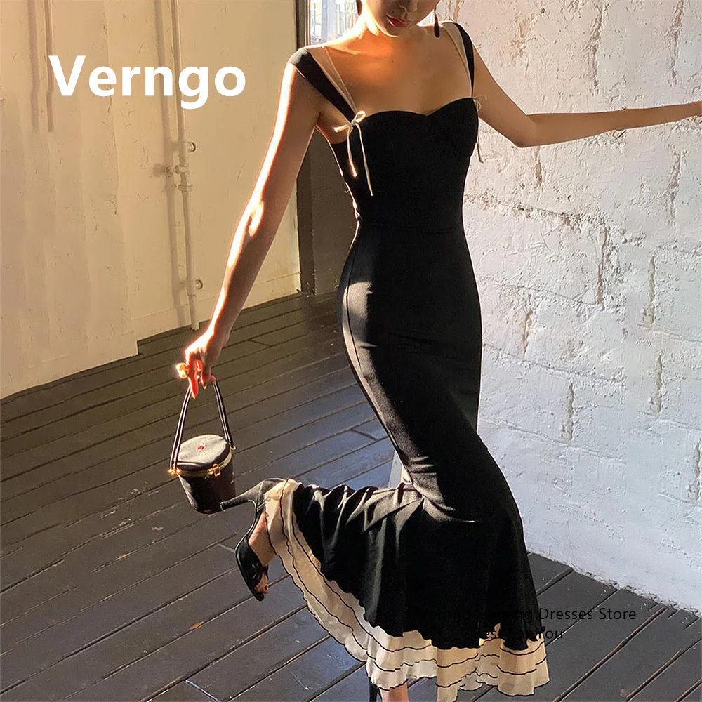 Verngo Black Satin Prom Gowns Spaghetti Straps Mermaid Party Dress For Women Simple Floor Length Dress For Special Event
Verngo Black Satin Prom Gowns Spaghetti Straps Mermaid Party Dress For Women Simple Floor Length Dress For Special Event