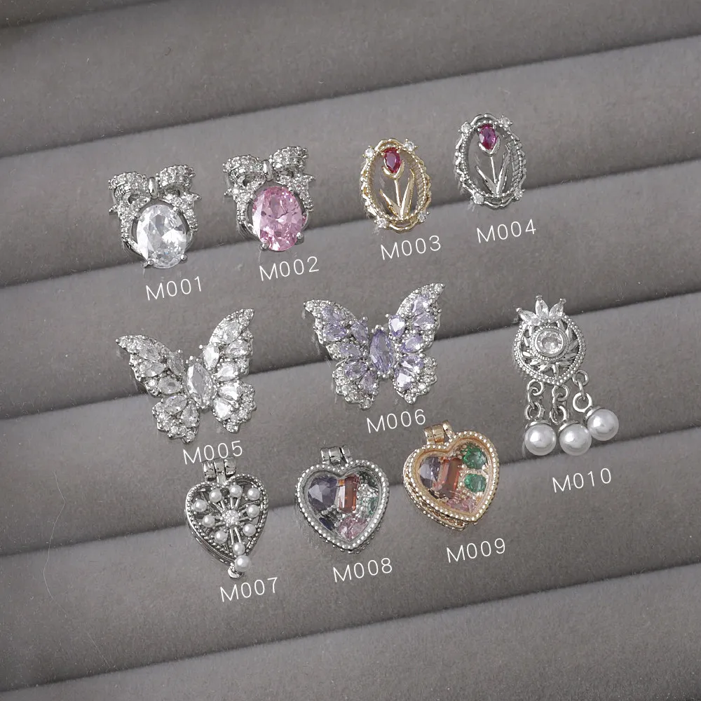 5Pcs Vintage Paved Zircon Nail Charms Hollow Moon Treasure Box/Bowknot/Butterfly 3D Crystal Rhinestone DIY Nail Ornaments
5Pcs Vintage Paved Zircon Nail Charms Hollow Moon Treasure Box/Bowknot/Butterfly 3D Crystal Rhinestone DIY Nail Ornaments