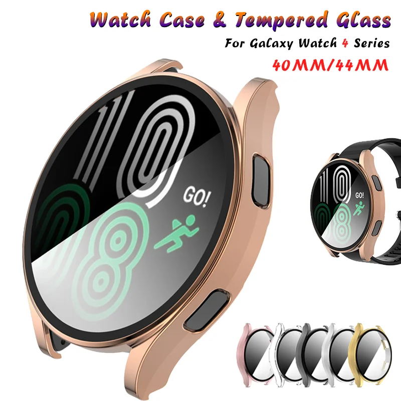 Защитный чехол для Samsung Galaxy Watch 4 40 мм, универсальный защитный чехол из поликарбоната с закаленным стеклом для Galaxy Watch 4 44 мм
Защитный чехол для Samsung Galaxy Watch 4 40 мм, универсальный защитный чехол из поликарбоната с закаленным стеклом для Galaxy Watch 4 44 мм
