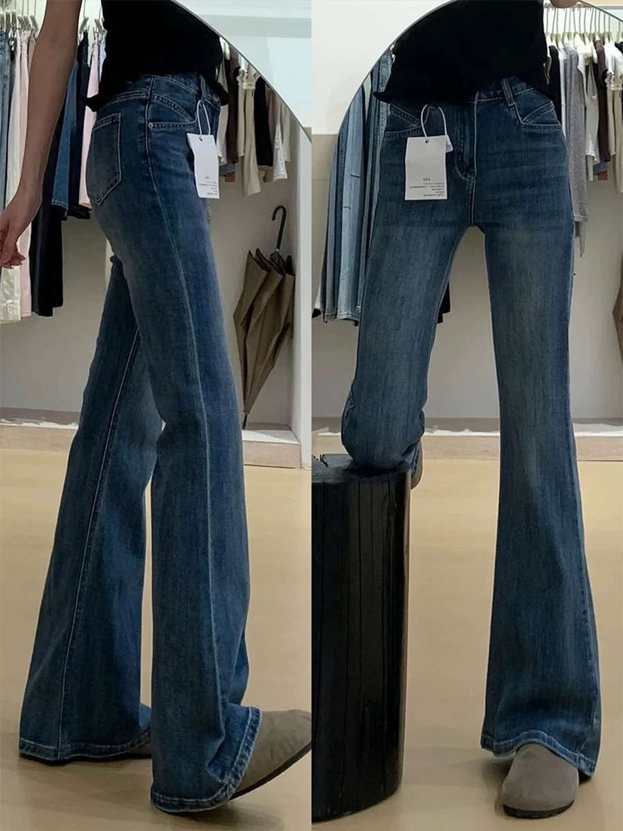 High Waist Bell Bottom Jeans Women's Spring Summer Slimming Straight Leg Denim Jeans Retro Elastic Fatty Pear Shape Body
High Waist Bell Bottom Jeans Women's Spring Summer Slimming Straight Leg Denim Jeans Retro Elastic Fatty Pear Shape Body