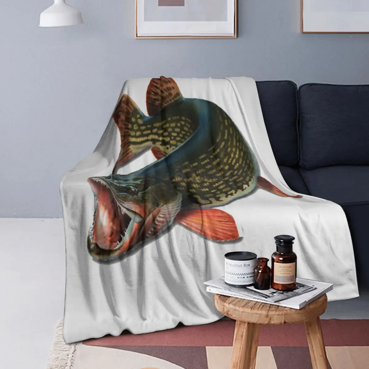 Northern Pike Fish Blanket Soft Warm Flannel Throw Blanket Plush for Bed Living room Picnic Travel Home Sofa
Northern Pike Fish Blanket Soft Warm Flannel Throw Blanket Plush for Bed Living room Picnic Travel Home Sofa