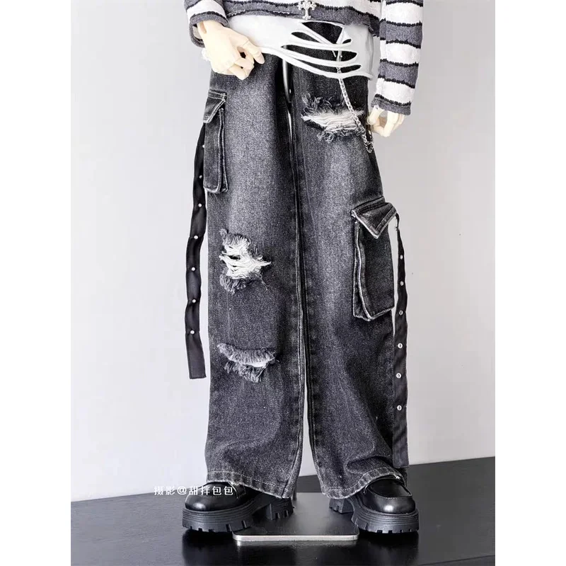 Одежда для кукол BJD, подходящая для куклы Uncle ID75, новые черные джинсы, один предмет, модный стильный наряд.
Одежда для кукол BJD, подходящая для куклы Uncle ID75, новые черные джинсы, один предмет, модный стильный наряд.