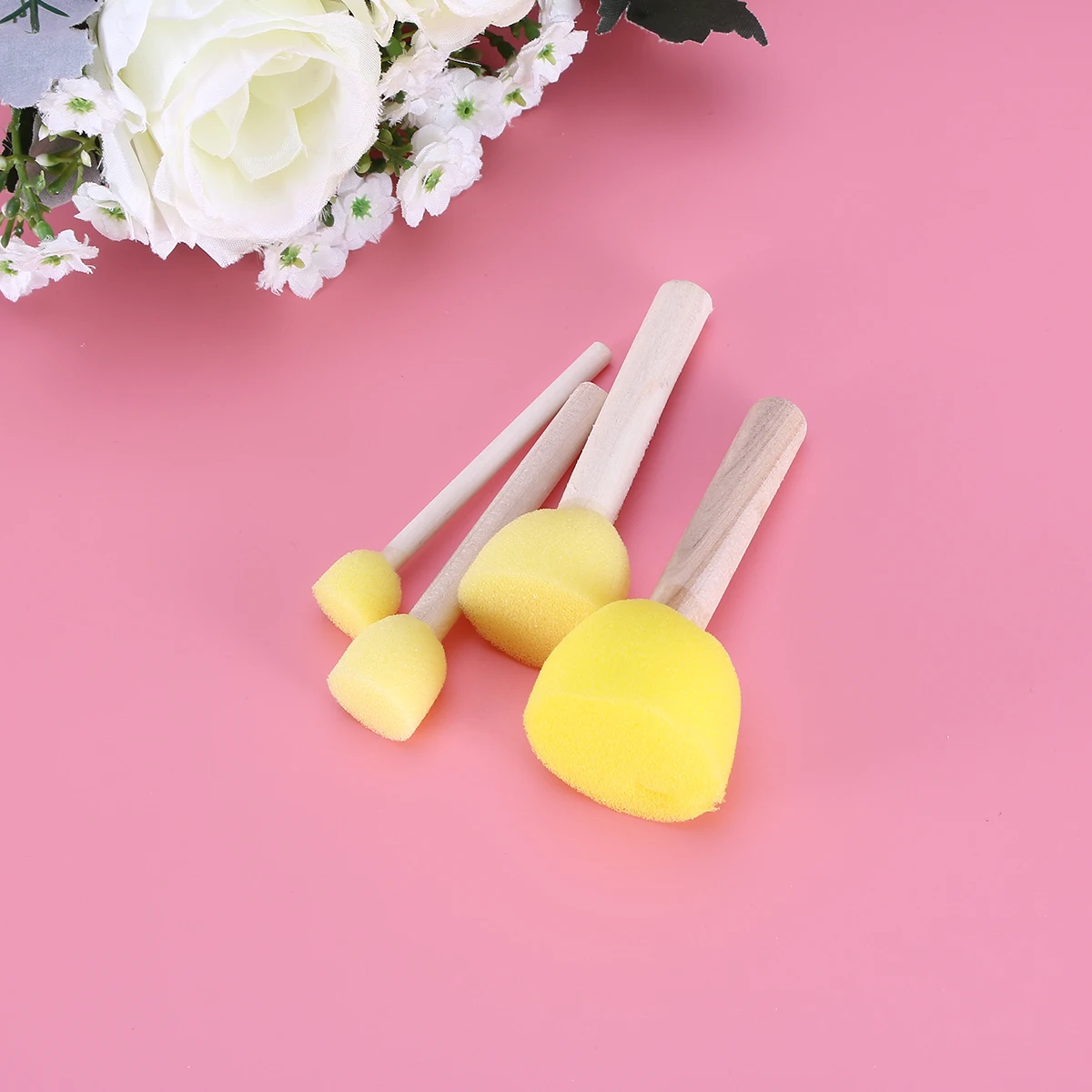 20 PCS Children's Painting Brush Sponge DIY Tools Drawing Wooden Round Sponges for Toddlers
20 PCS Children's Painting Brush Sponge DIY Tools Drawing Wooden Round Sponges for Toddlers