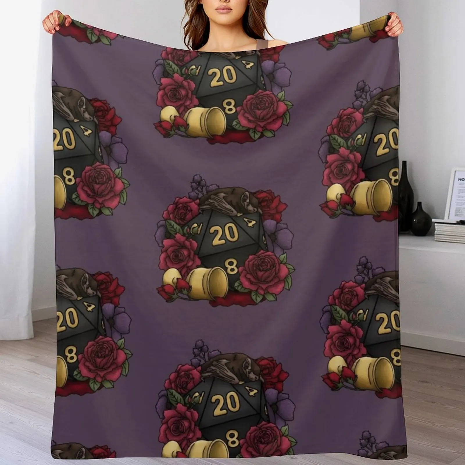 Vampire D20 Tabletop RPG Gaming Dice Throw Blanket Retros Blankets For Bed Furrys Luxury Designer Blankets
Vampire D20 Tabletop RPG Gaming Dice Throw Blanket Retros Blankets For Bed Furrys Luxury Designer Blankets