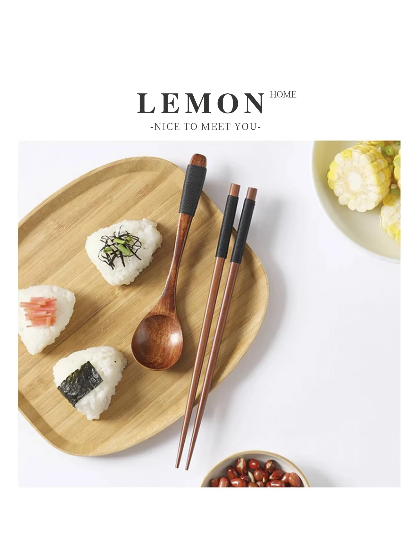 LEMON HOME Japanese Style Wooden Spoon Chopsticks Portable Box Natural Wooden Eco-friendly Dining Utensils Set Retro Trend
LEMON HOME Japanese Style Wooden Spoon Chopsticks Portable Box Natural Wooden Eco-friendly Dining Utensils Set Retro Trend