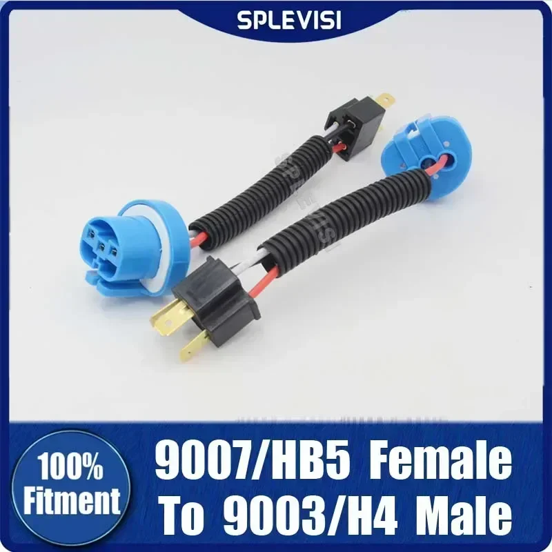 2Pcs Conversion Wire 9007 HB5 Female TO 9003 HB2 H4 Male Harness Headlight Head Light Bulb Connector OE accesorios automóvil
2Pcs Conversion Wire 9007 HB5 Female TO 9003 HB2 H4 Male Harness Headlight Head Light Bulb Connector OE accesorios automóvil