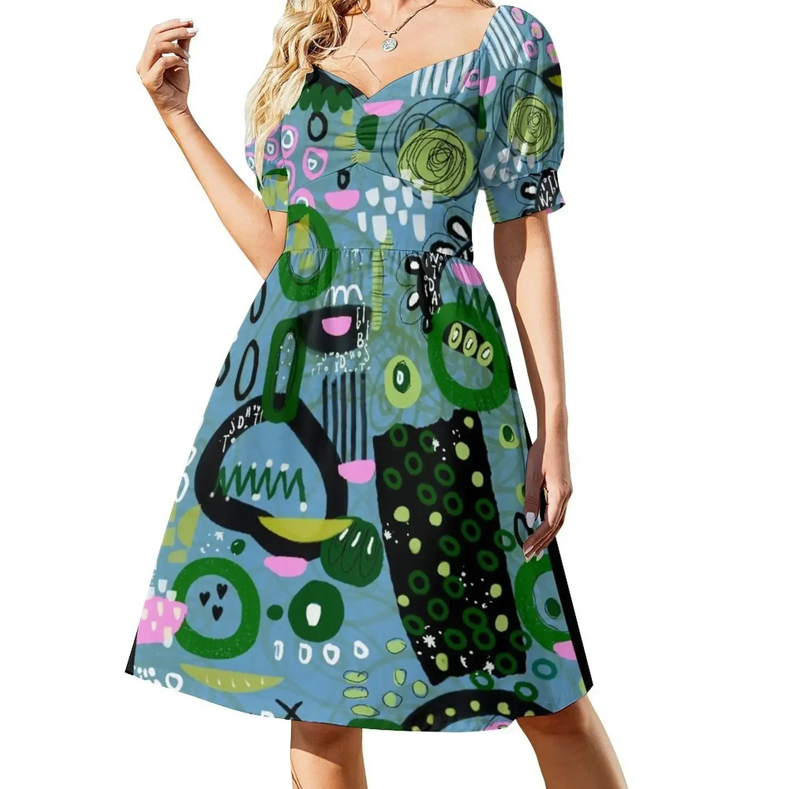 Blue Spring Bash Short-Sleeved Dress sexy short dresses daring Dance dresses Clothing Dress
Blue Spring Bash Short-Sleeved Dress sexy short dresses daring Dance dresses Clothing Dress