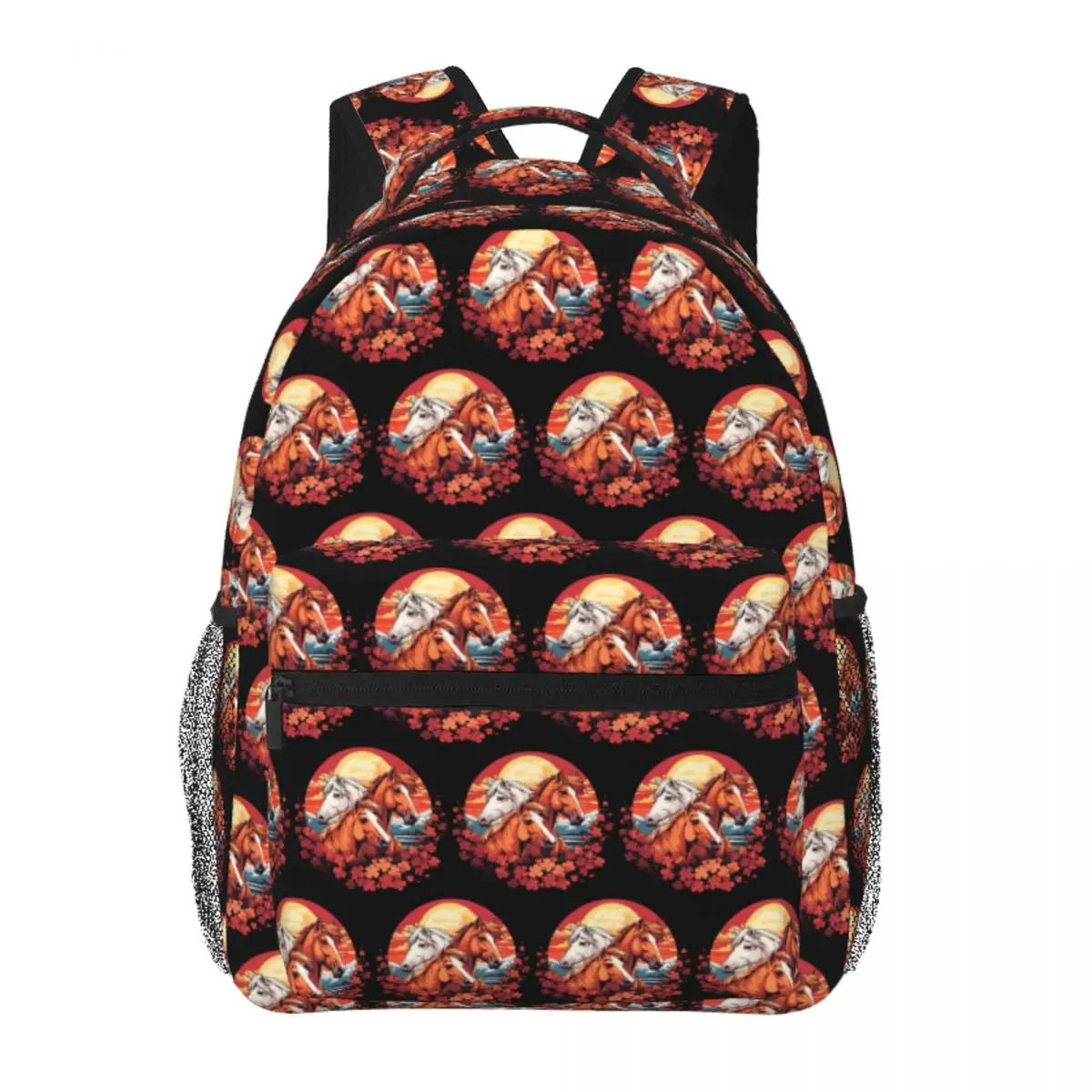 Three Wild Horses In Nature At Sunset Floral Backpack Student BookBag Children School Bag Laptop Shoulder Bags for Men Women
Three Wild Horses In Nature At Sunset Floral Backpack Student BookBag Children School Bag Laptop Shoulder Bags for Men Women
