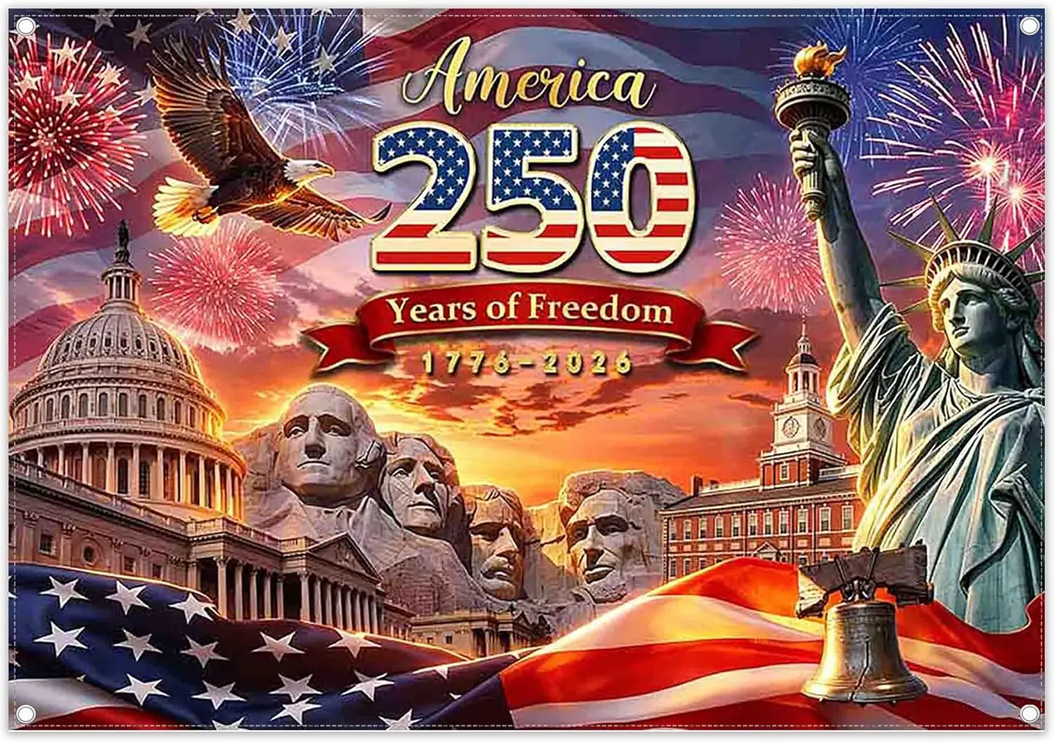 Swepuck 72X43inch Fabric 250 Years America Backdrop Statue Of Liberty 250Th Anniversary Patriotic Photography Background
Swepuck 72X43inch Fabric 250 Years America Backdrop Statue Of Liberty 250Th Anniversary Patriotic Photography Background