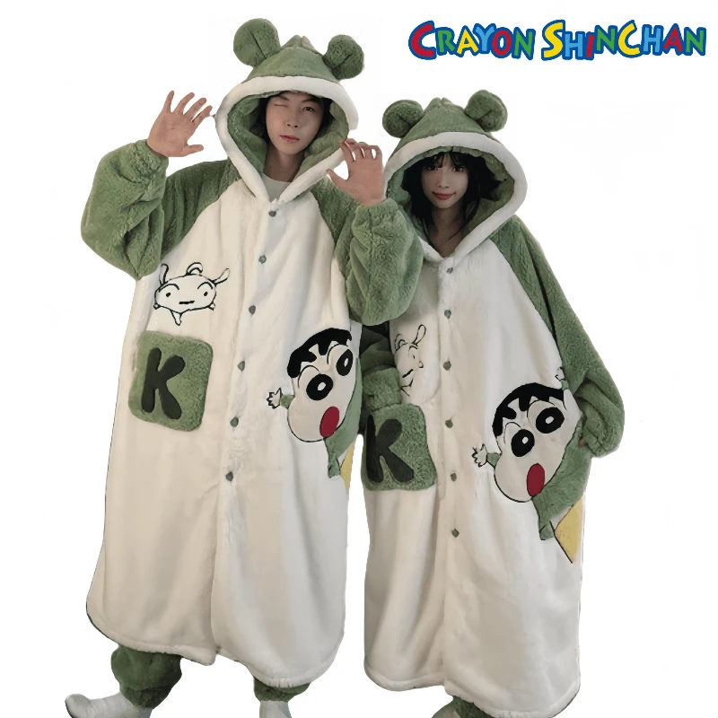 Crayon Boy Shin C-Chan Plush Hooded Dressing Gown Set Warm and Soft Loungewear Cute Cartoon Pajama Set Holiday Gifts Schoolgirl
Crayon Boy Shin C-Chan Plush Hooded Dressing Gown Set Warm and Soft Loungewear Cute Cartoon Pajama Set Holiday Gifts Schoolgirl