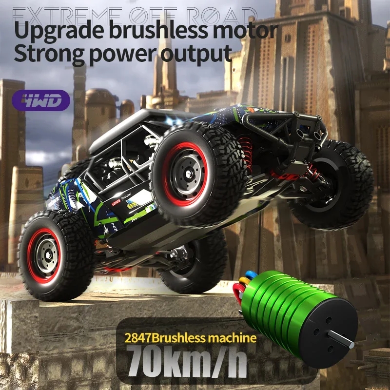 70Km/H or 38Km/H 4WD Brushless Electric RC Car 1/16 Scale Off-Road Vehicle Trucks 2.4Ghz Remote Control Toys RC Car Hobby Gifts
70Km/H or 38Km/H 4WD Brushless Electric RC Car 1/16 Scale Off-Road Vehicle Trucks 2.4Ghz Remote Control Toys RC Car Hobby Gifts