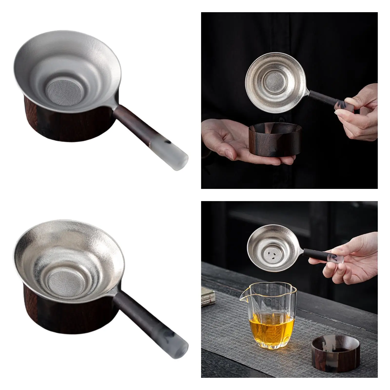 Tea Filter Collectible with Handle Chinese Kung Fu Tea Filter Set for Teahouse Kitchen Tea Lovers Tea Table Loose Leaf Tea
Tea Filter Collectible with Handle Chinese Kung Fu Tea Filter Set for Teahouse Kitchen Tea Lovers Tea Table Loose Leaf Tea