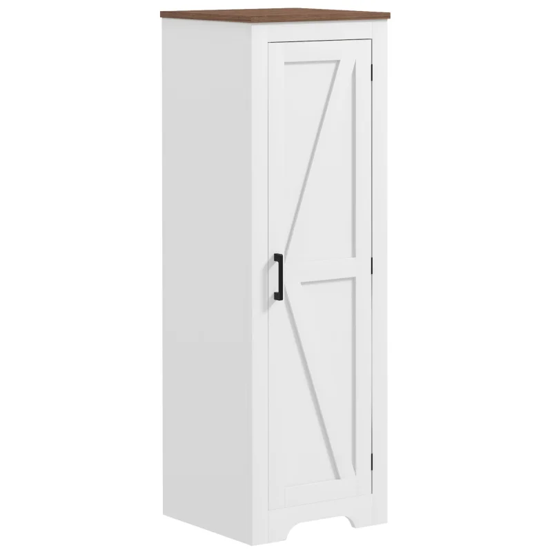 HOMCOM Farmhouse Storage Cabinet with Adjustable Shelf, Single Barn Door Accent Cabinet for Living Room, Floor Pantry Cabinet
HOMCOM Farmhouse Storage Cabinet with Adjustable Shelf, Single Barn Door Accent Cabinet for Living Room, Floor Pantry Cabinet