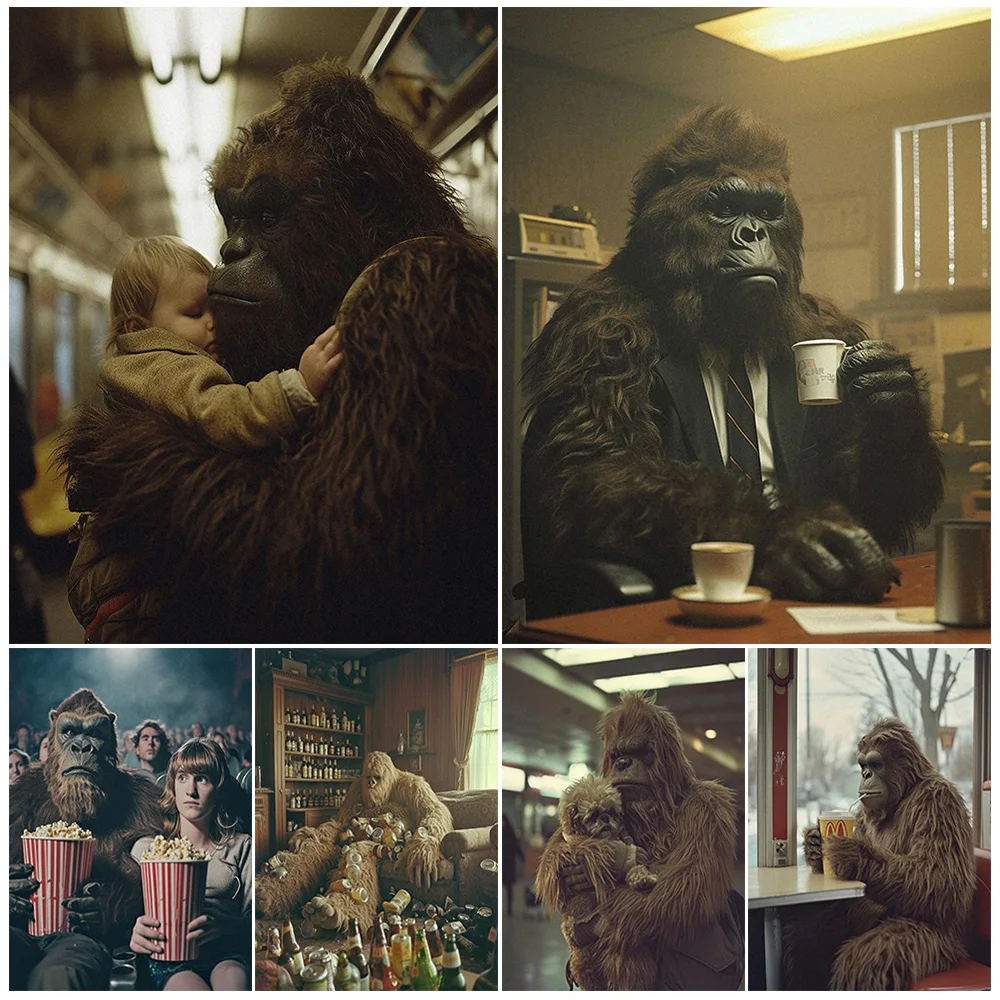 Sloppy And Depraved Bigfoot Vintage Wall Art Canvas Painting Surreal Fantasy Photography Art Poster And Print Home Decoration
Sloppy And Depraved Bigfoot Vintage Wall Art Canvas Painting Surreal Fantasy Photography Art Poster And Print Home Decoration