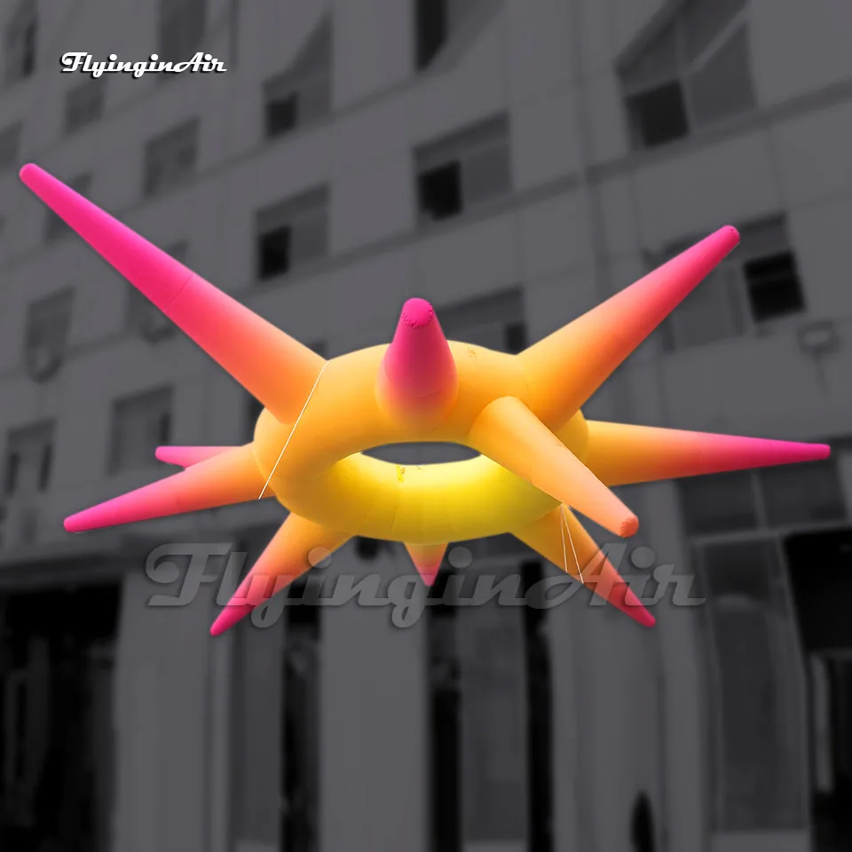 Personalized Hanging Large Inflatable Star Ring Balloon With LED Light For Club Party Decoration
Personalized Hanging Large Inflatable Star Ring Balloon With LED Light For Club Party Decoration