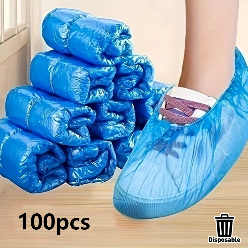 100pcs/sets Plastic Disposable Waterproof Shoe Covers Non-Slip Wear-Resistant Cleaning Overshoes Outdoor Rainy Day Carpet Clean
100pcs/sets Plastic Disposable Waterproof Shoe Covers Non-Slip Wear-Resistant Cleaning Overshoes Outdoor Rainy Day Carpet Clean