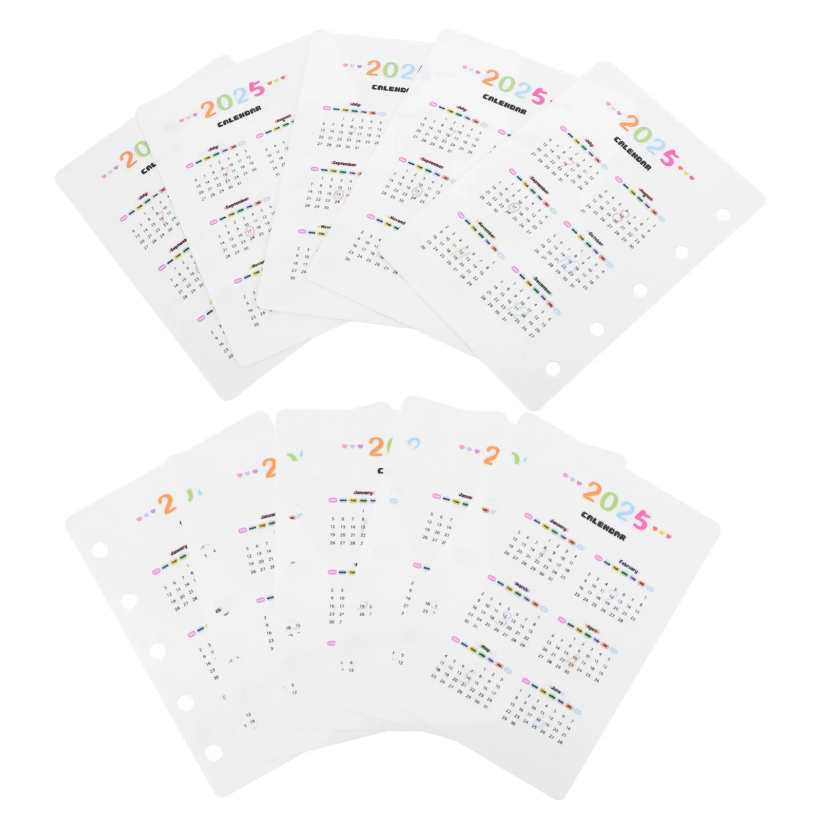 10Pcs Calendar Separator Index Divider Pages for Loose-Leaf Monthly Planner Refillable Calendar Binder Replacement Sheet
10Pcs Calendar Separator Index Divider Pages for Loose-Leaf Monthly Planner Refillable Calendar Binder Replacement Sheet