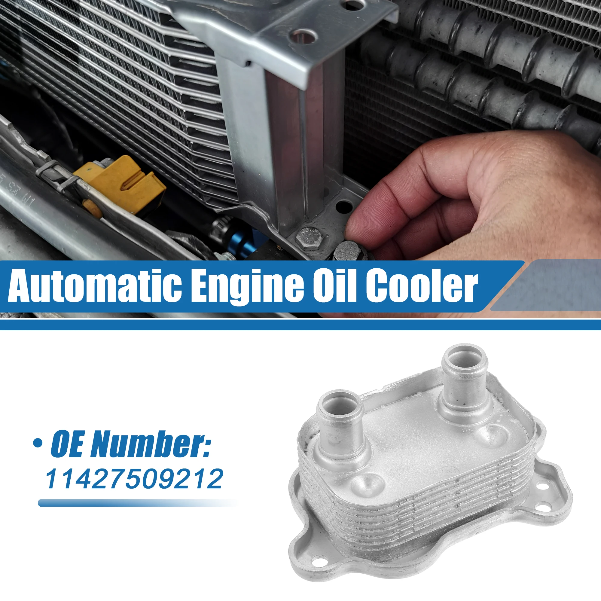 UXCELL Automatic Engine Oil Cooler No.11427509212 for Mini Cooper 2002-2008 Aluminum
UXCELL Automatic Engine Oil Cooler No.11427509212 for Mini Cooper 2002-2008 Aluminum