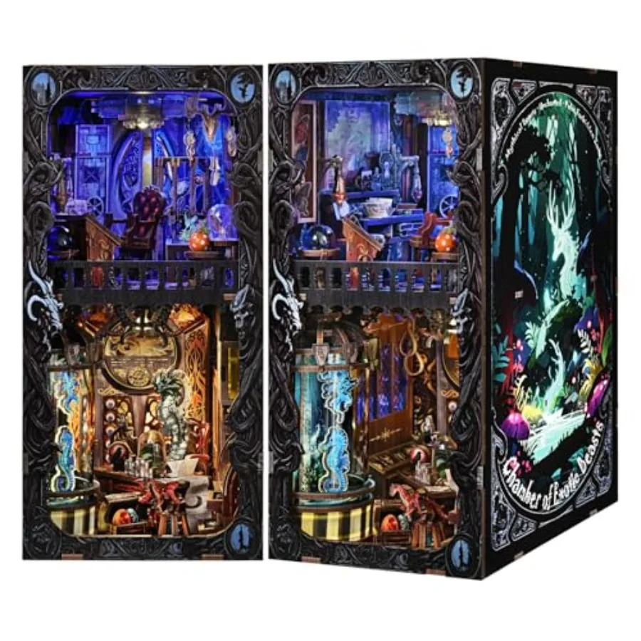 Book Nook Kit - DIY Miniature House Dollhouse Kit 3D Puzzles for Adults, Gifts for Family and Friends Bookshelf Decor Tiny Hous
Book Nook Kit - DIY Miniature House Dollhouse Kit 3D Puzzles for Adults, Gifts for Family and Friends Bookshelf Decor Tiny Hous