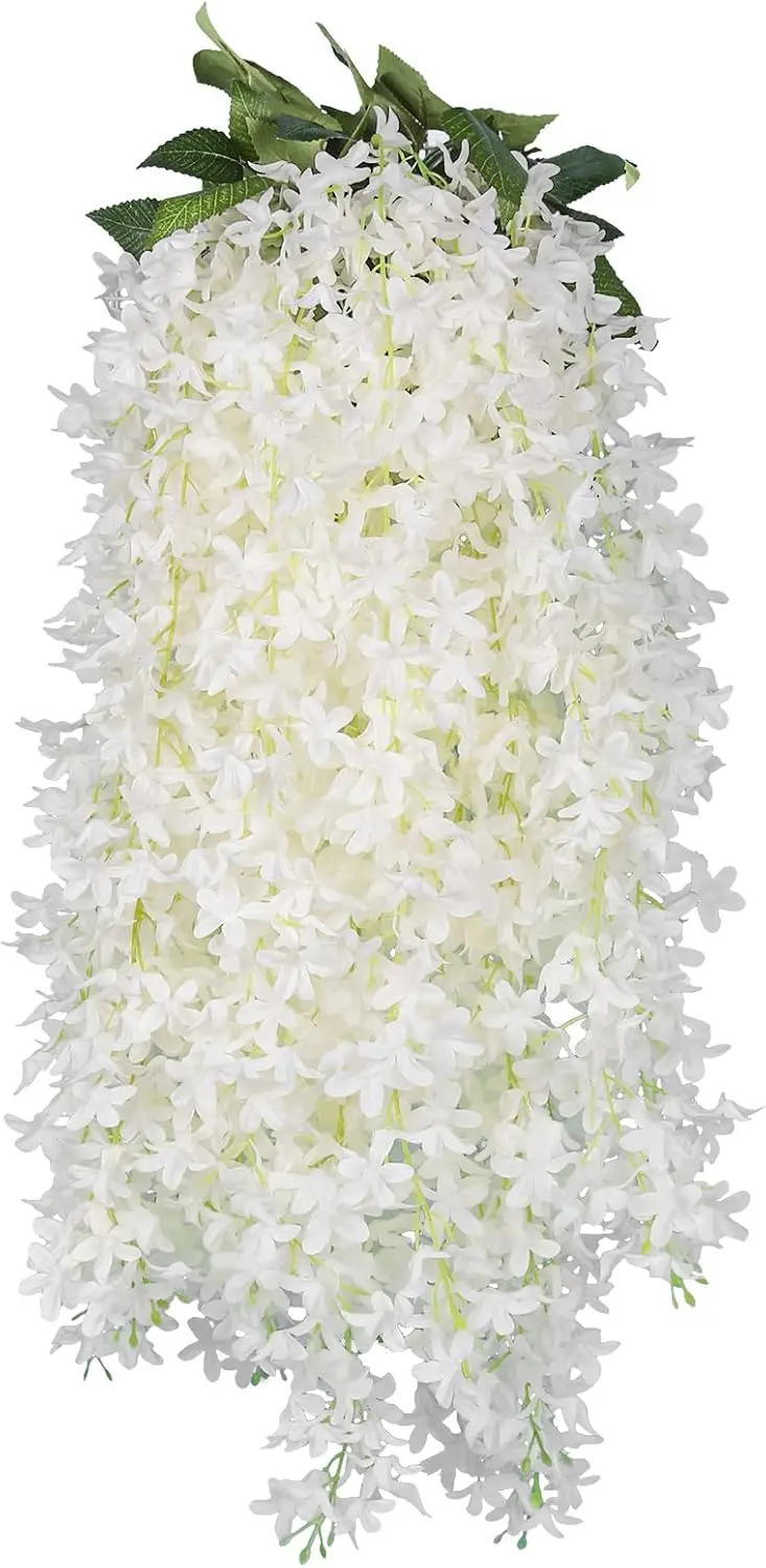 Artificial Lilac Flowers Garland 8Pcs-24Branches 33.5in Fake Syringa Wisteria Vines Faux Silk Lilac Hanging Floral Decor
Artificial Lilac Flowers Garland 8Pcs-24Branches 33.5in Fake Syringa Wisteria Vines Faux Silk Lilac Hanging Floral Decor